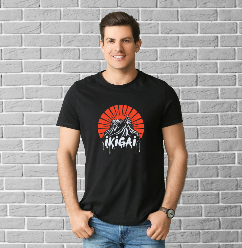 Camiseta (T-shirt) Ikigai: The Mountain Path to Purpose - Premium Tee