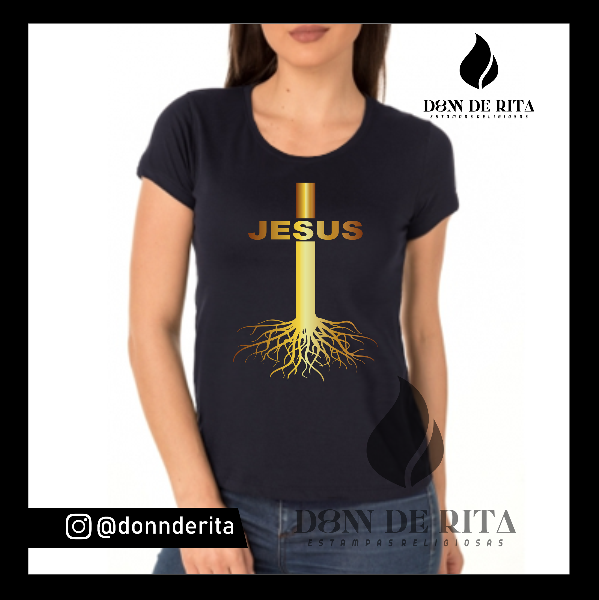 T-shirt Babylook Jesus