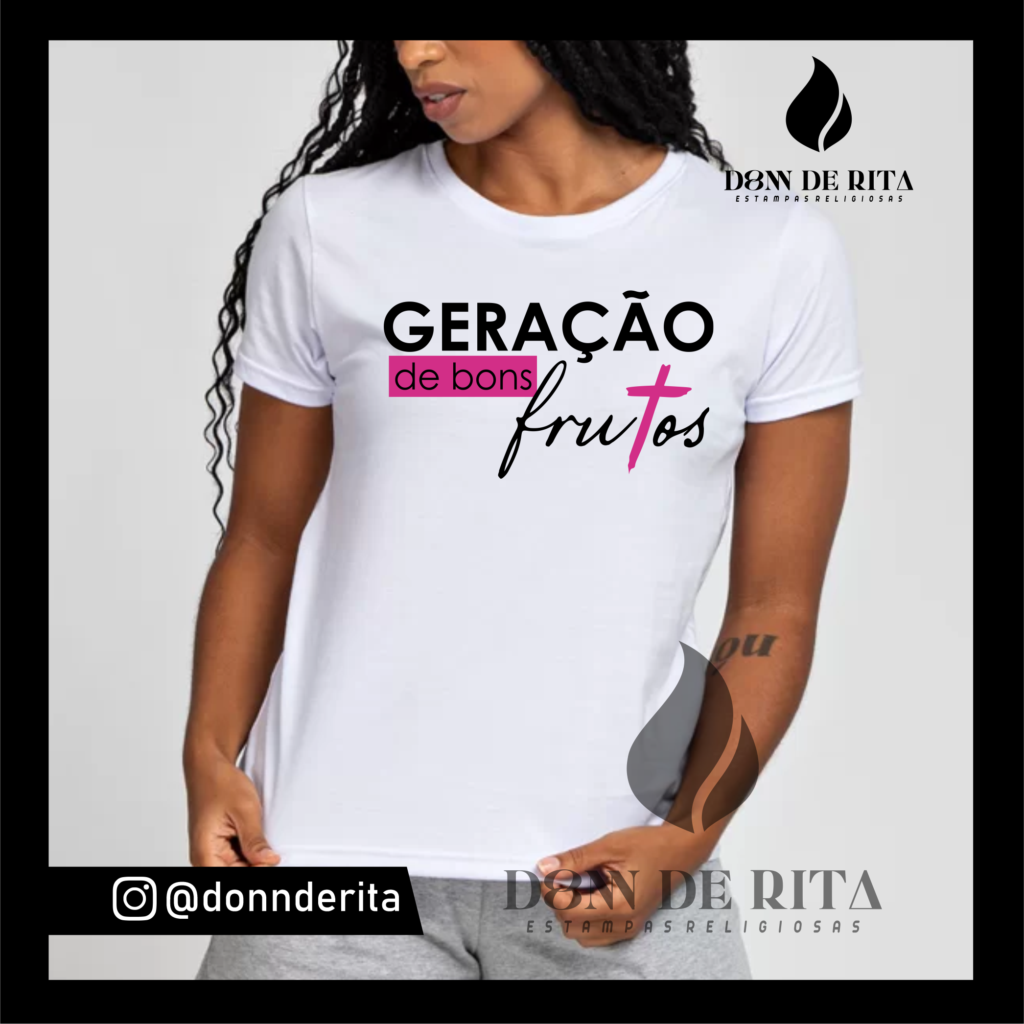 T-shirt baby look Geração de Bons Frutos