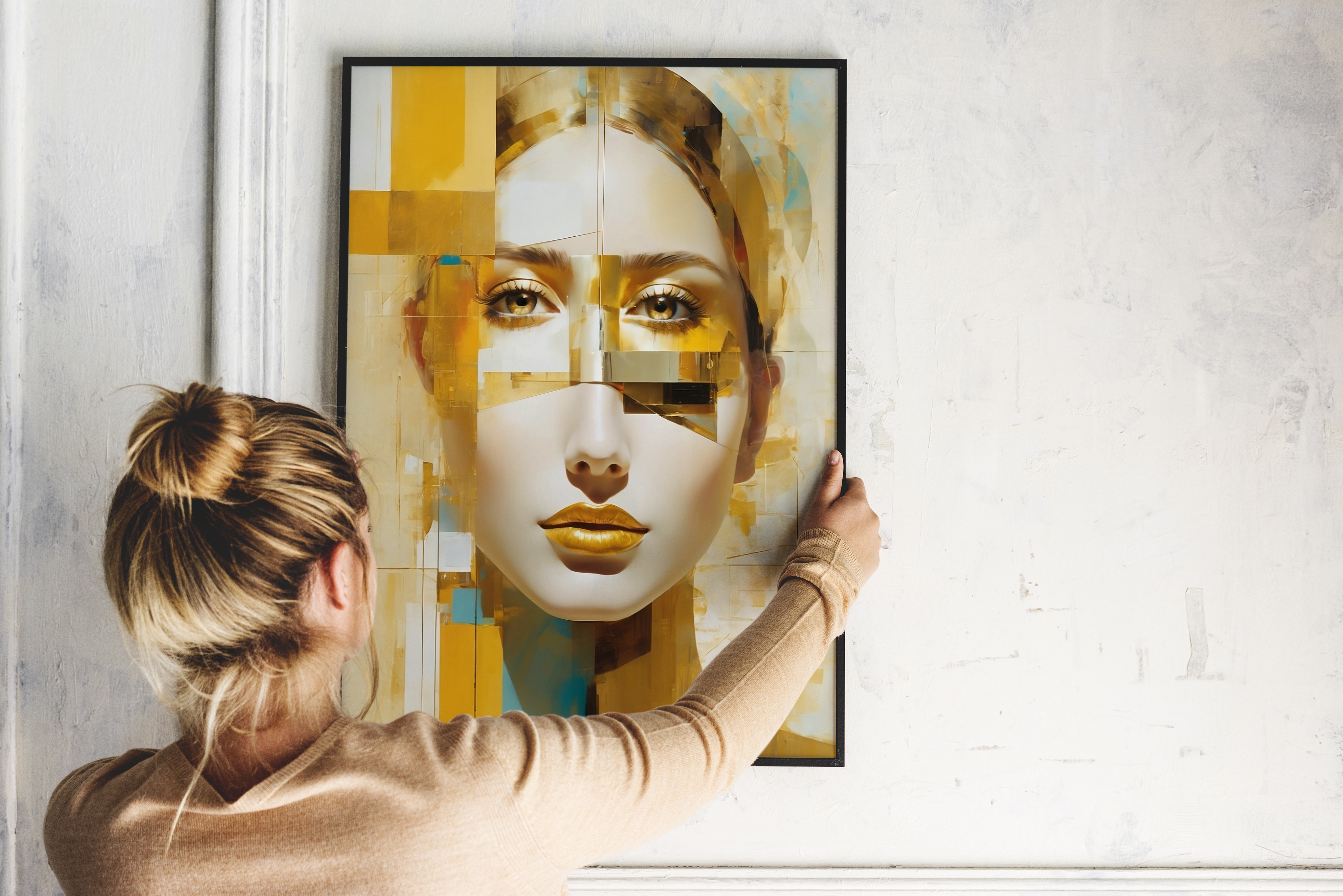 Quadro Rosto Desconstruído