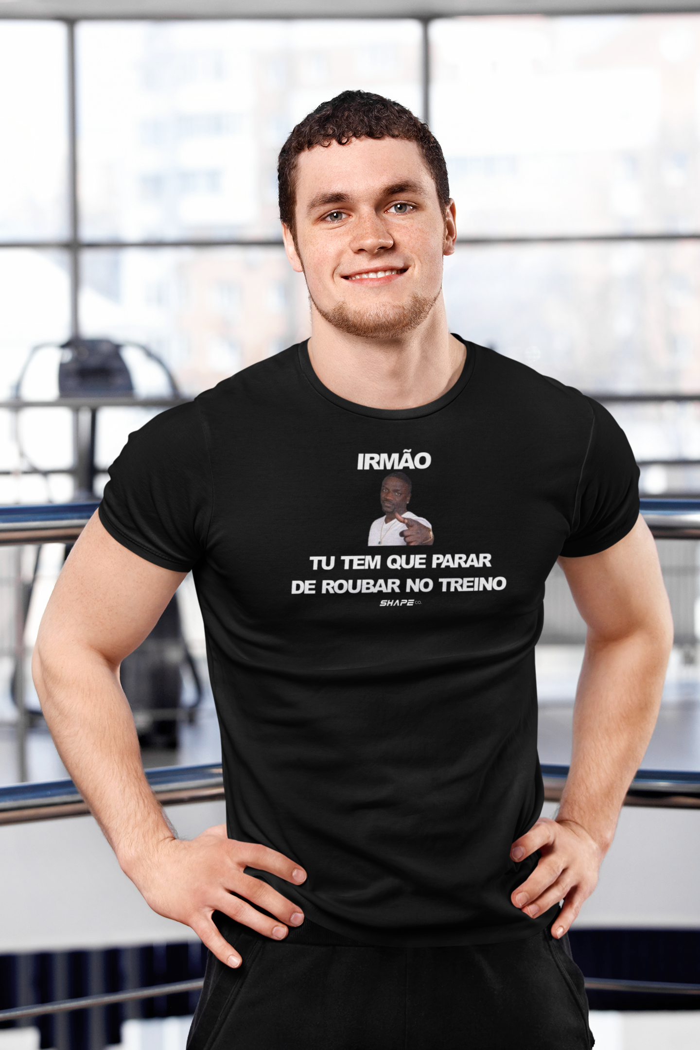 Camiseta Clássica - Pare de roubar no treino