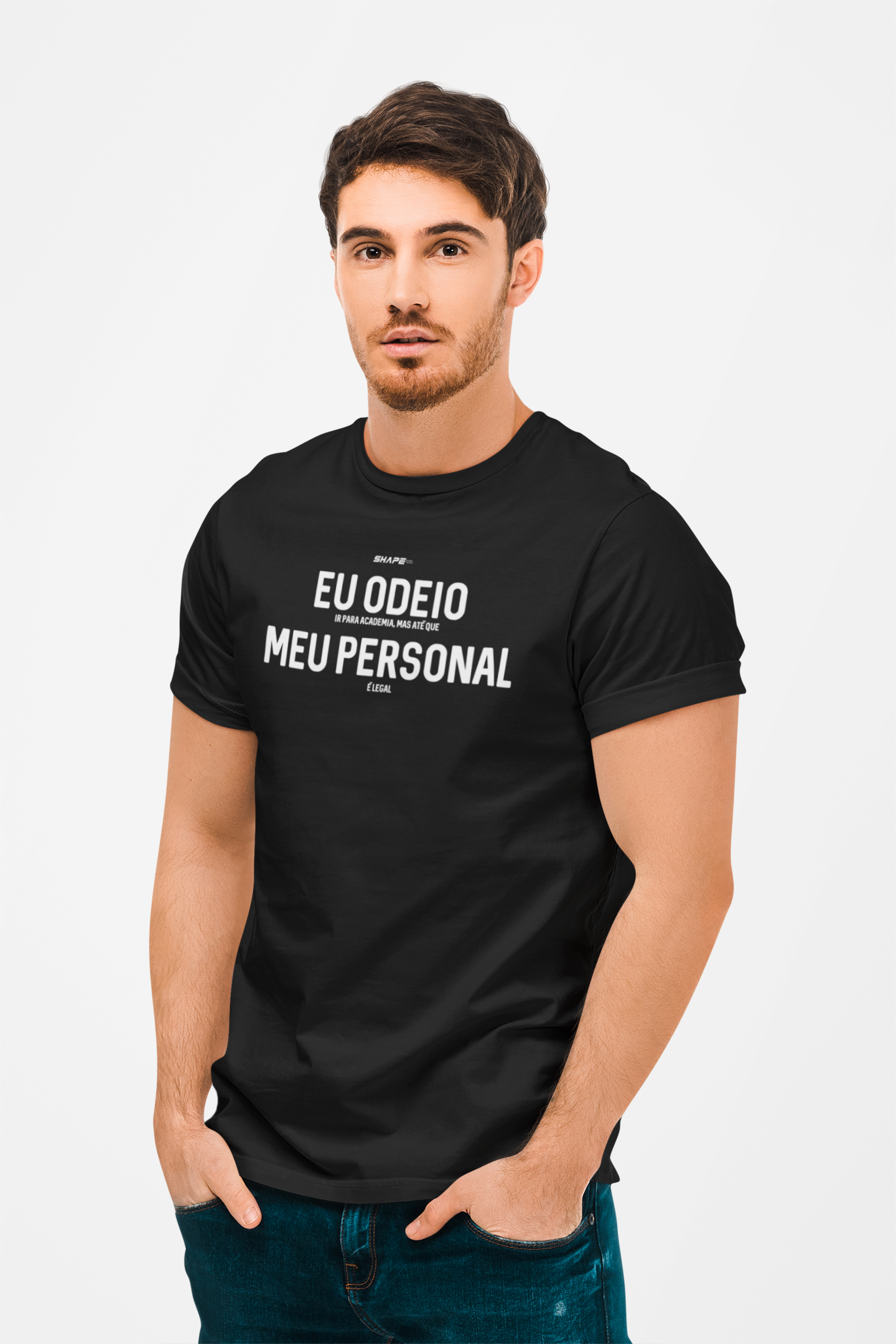 Camiseta Clássica Odeio ir para academia