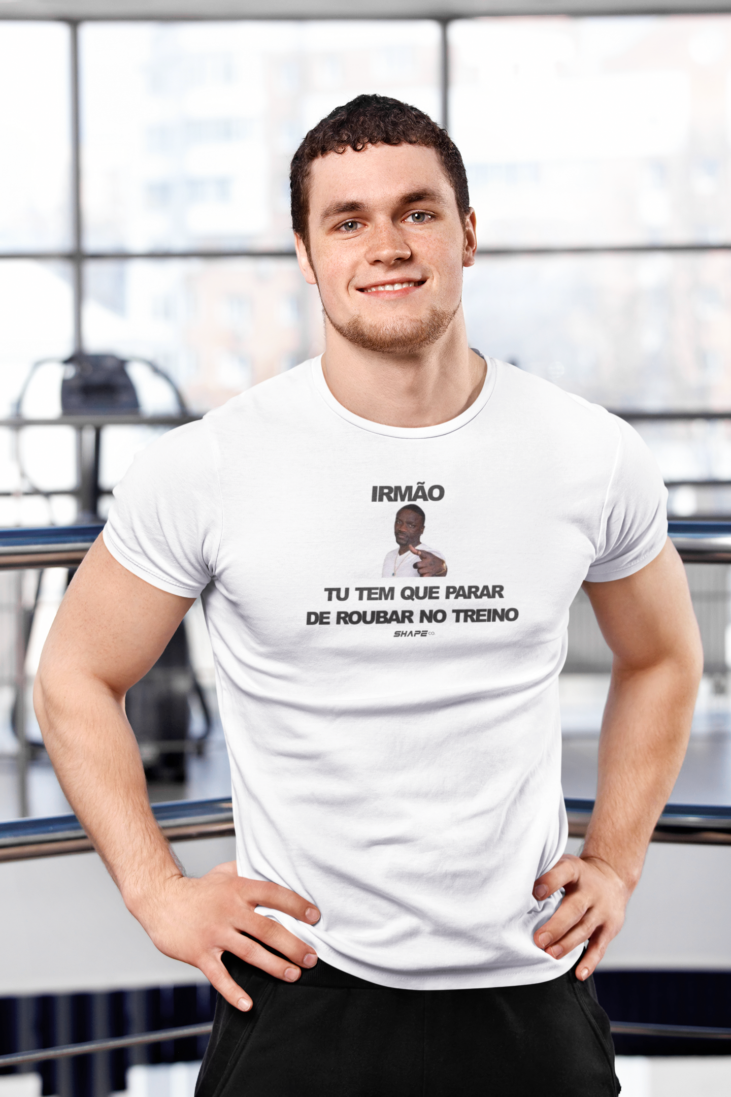 Camiseta Clássica - Pare de roubar no treino