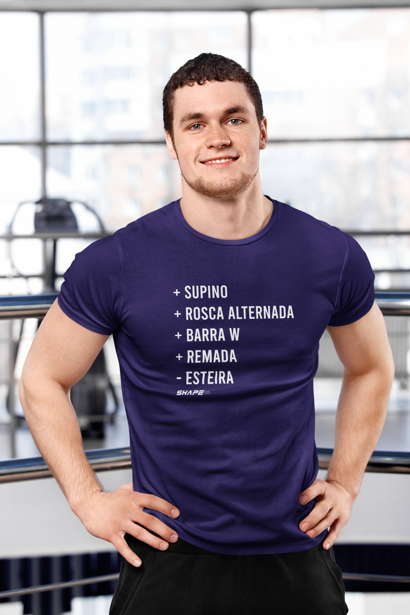 Camiseta Clássica Mais Supino, Menos Esteira