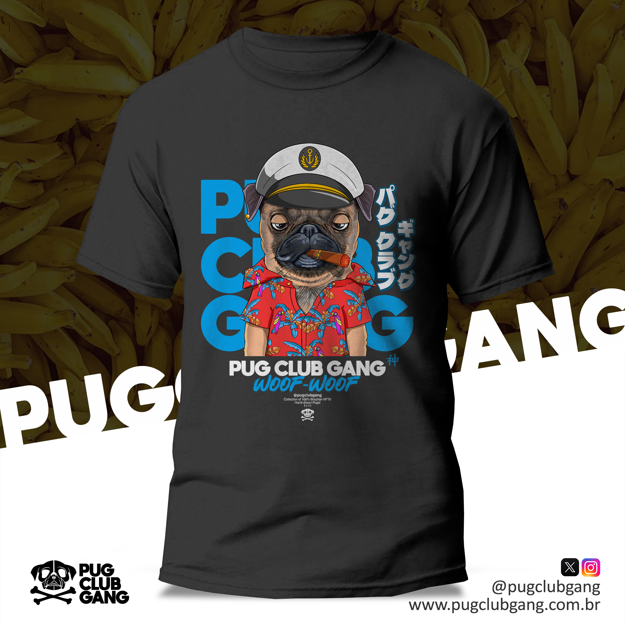 Camiseta Pug Jimmy Bored