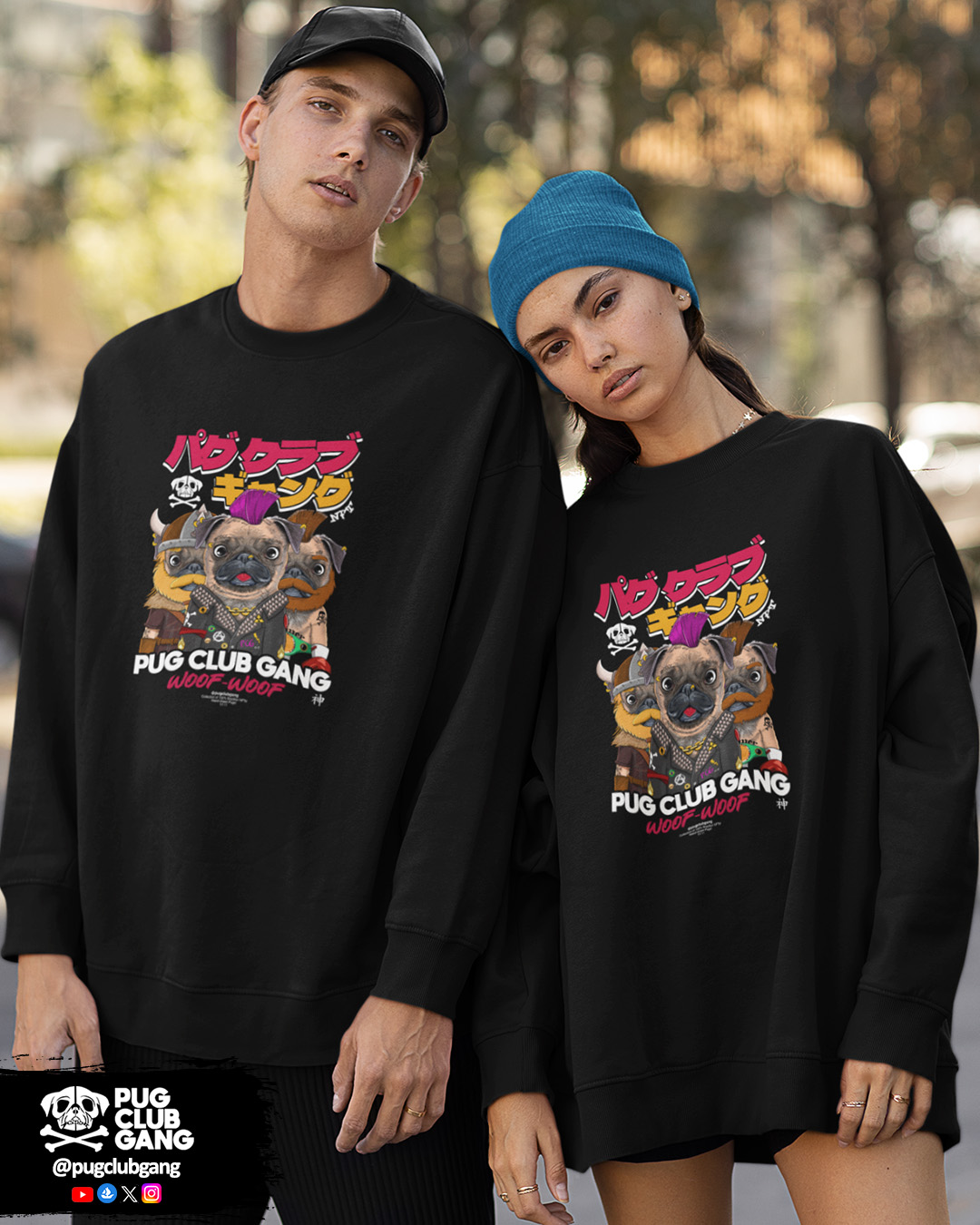 Moletom Pug Club Gang