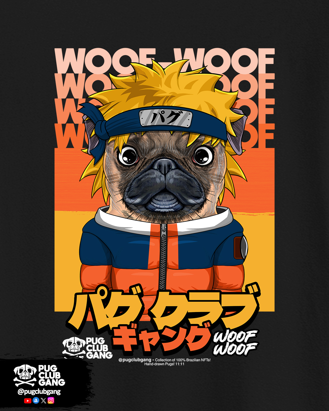 Camiseta Infantil Pugaruto