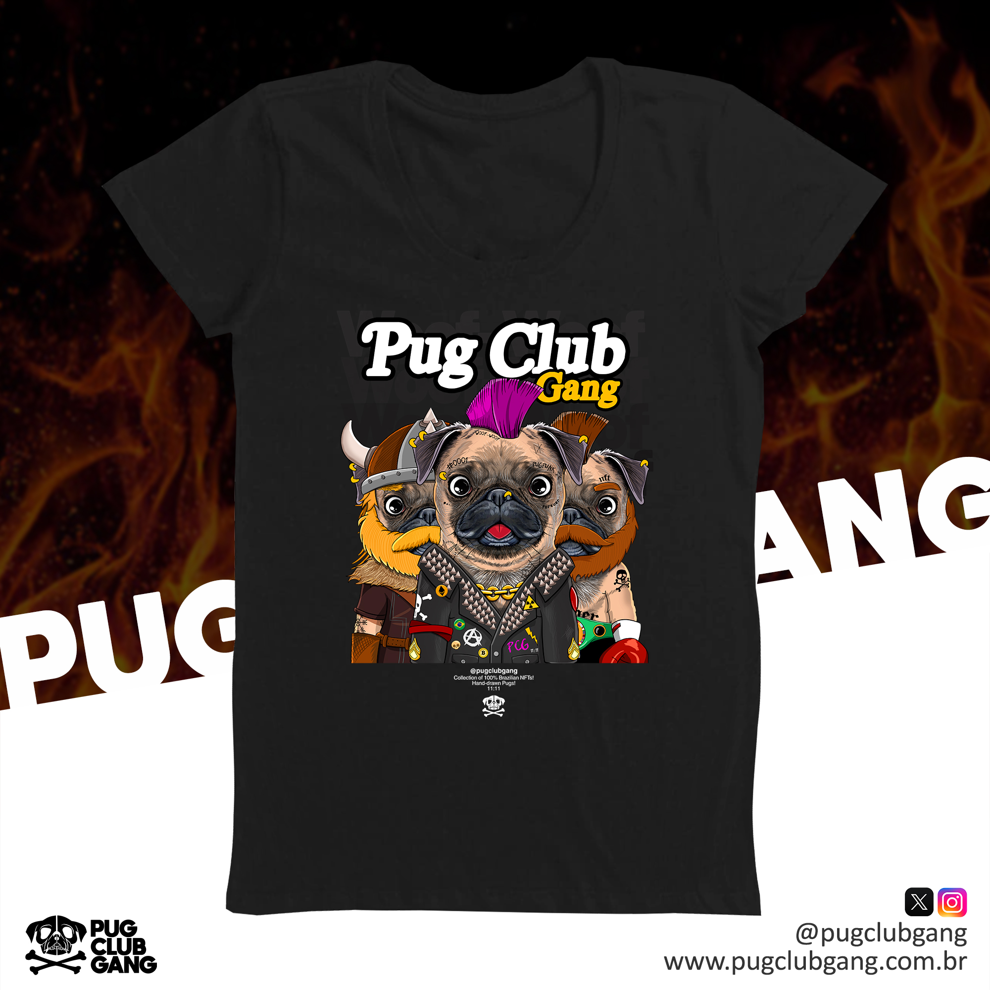 Baby Long Pug Club Gang - Oficial