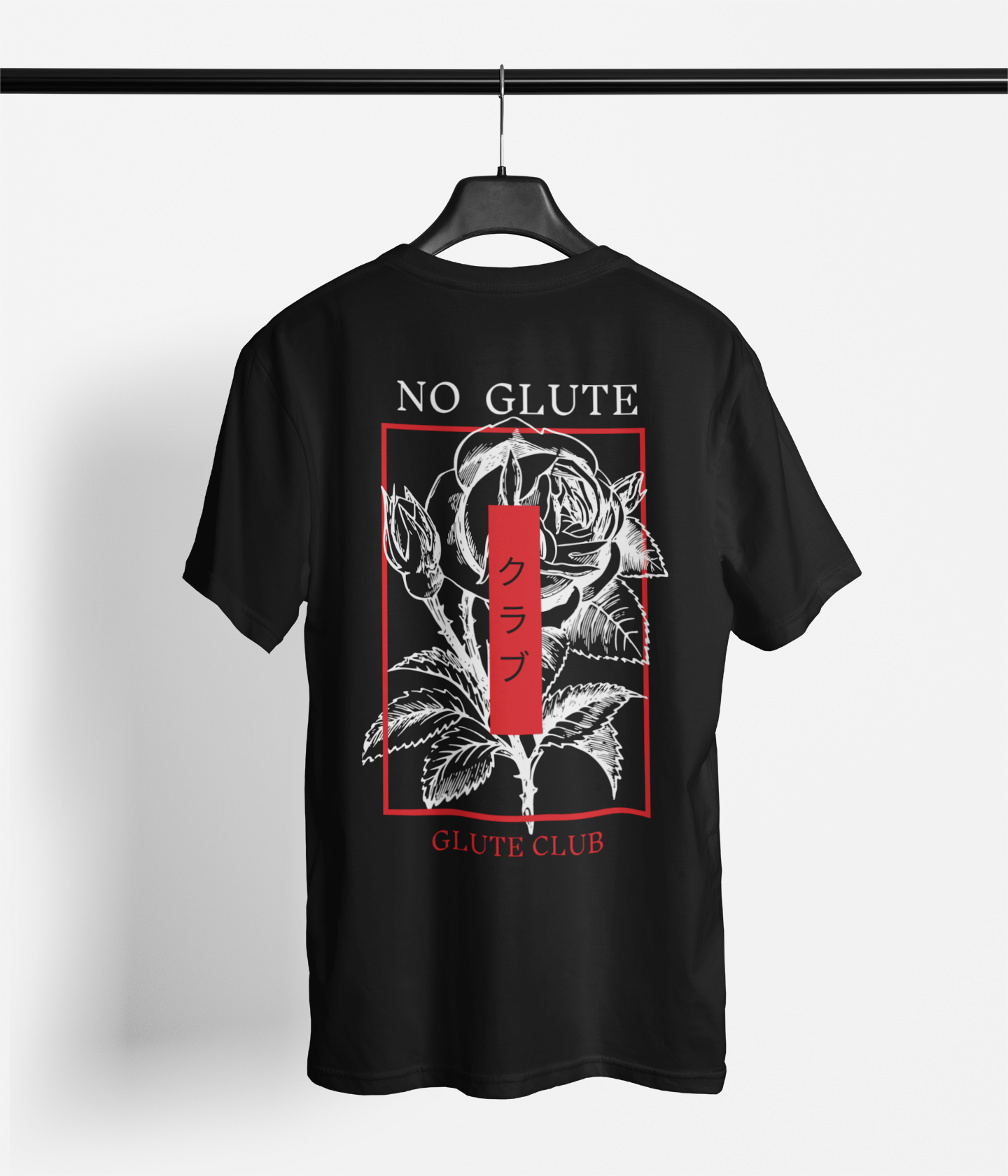 Camiseta Preta - Glute Club (Costas)