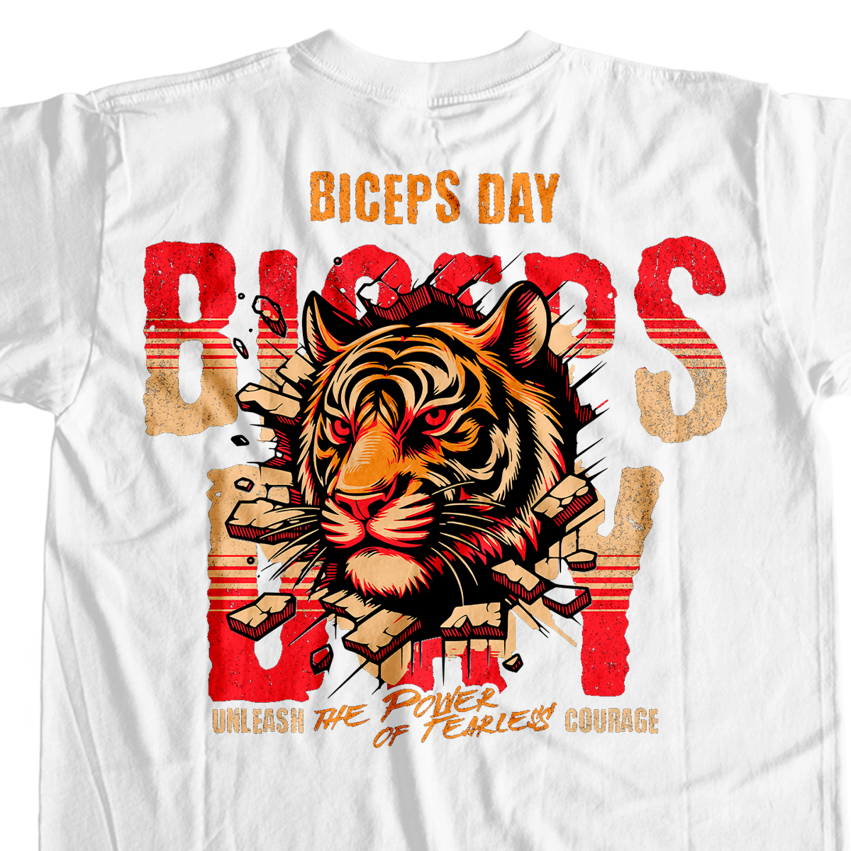 Camiseta Branca - Biceps Day (Costas)