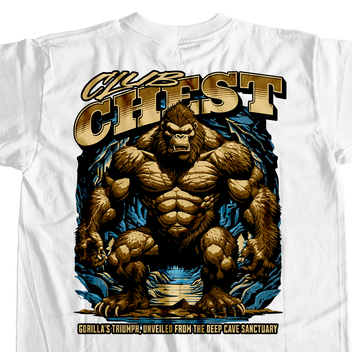 Camiseta Branca - Chest Club (Costas)