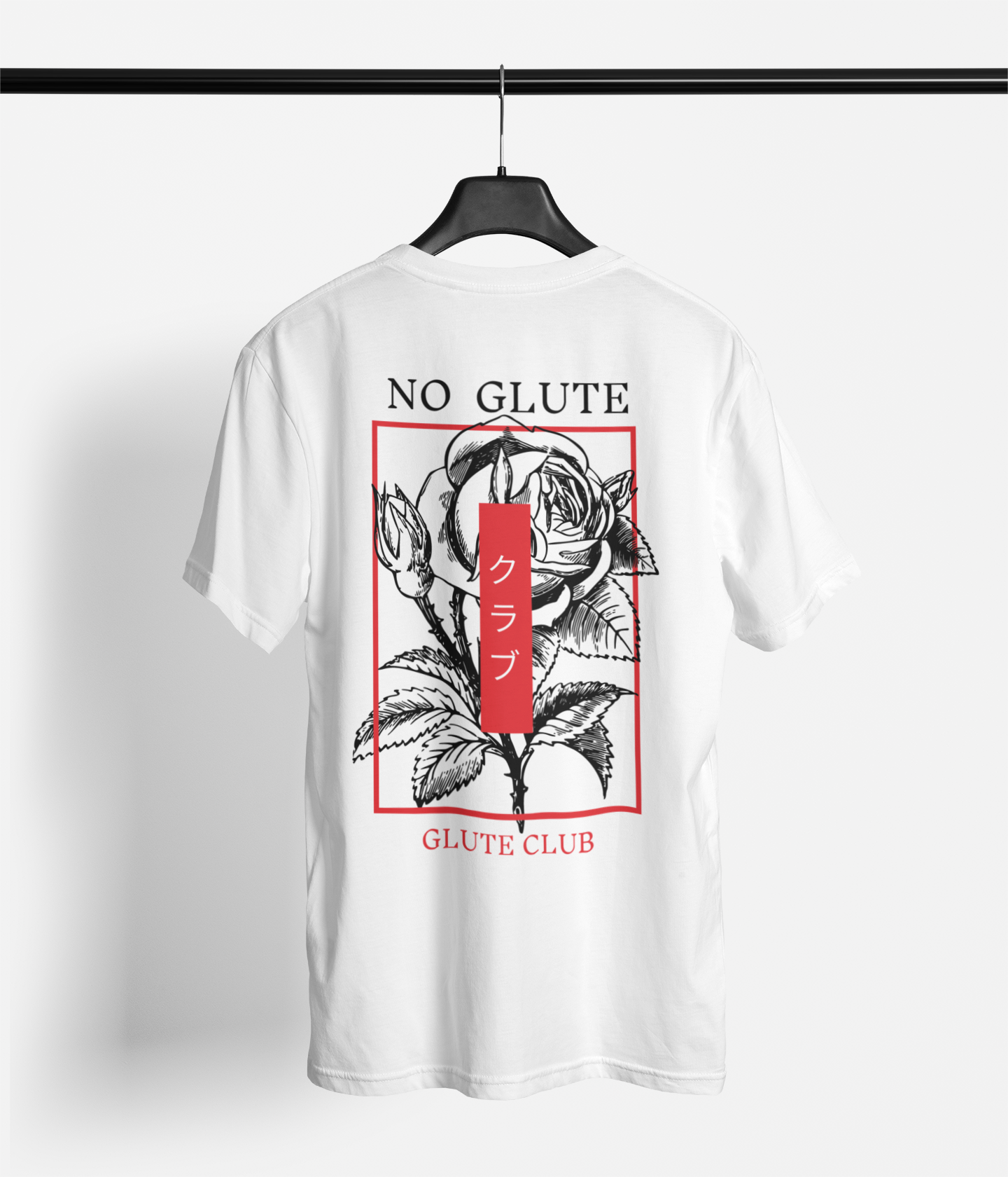 Camiseta Branca - Glute Club (Costas)