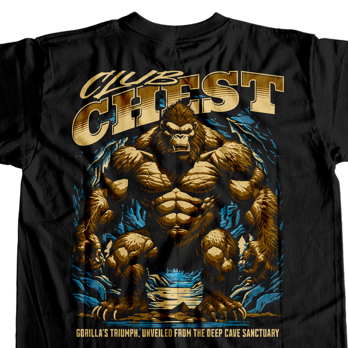 Camiseta Preta - Chest Club (Costas)