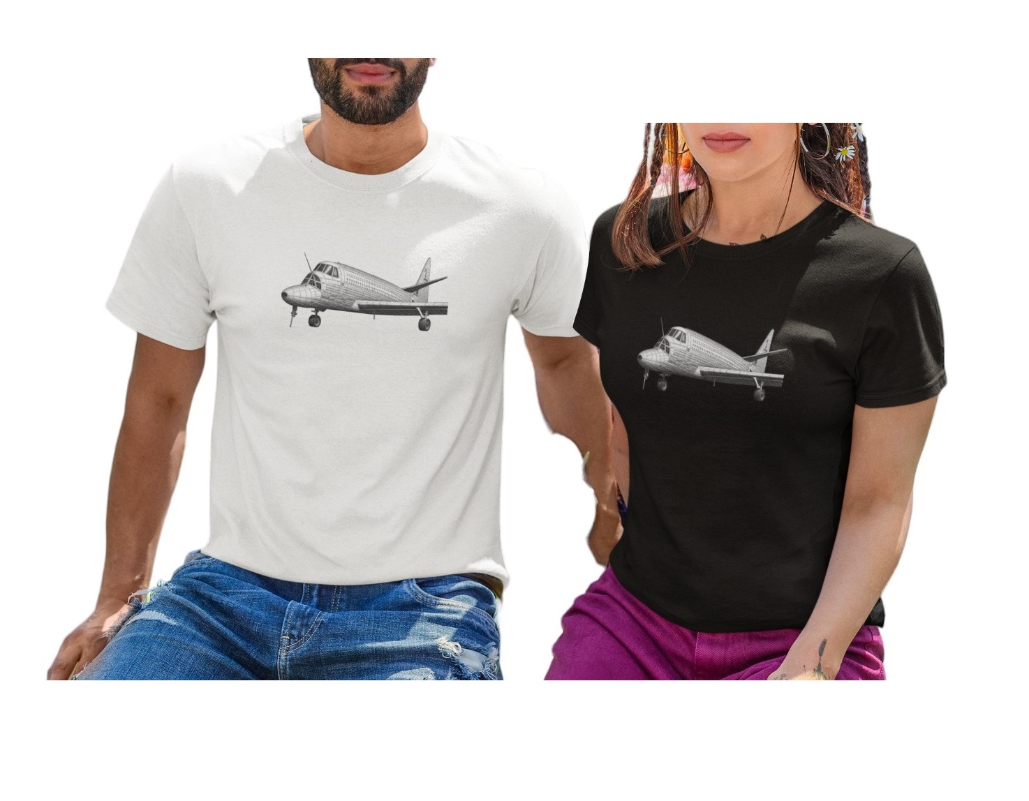 Camiseta Premium Unissex Col. Lápis Airplane