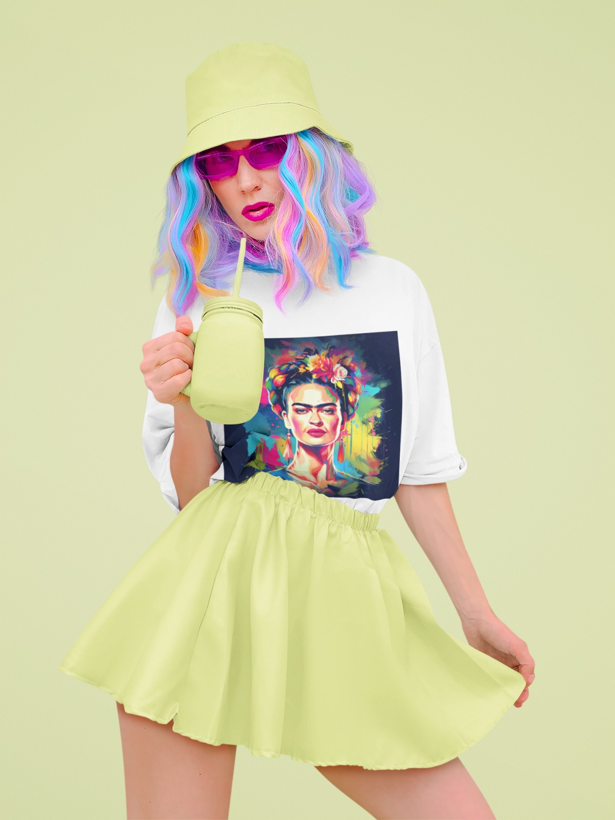 Frida em Cores Vibrantes