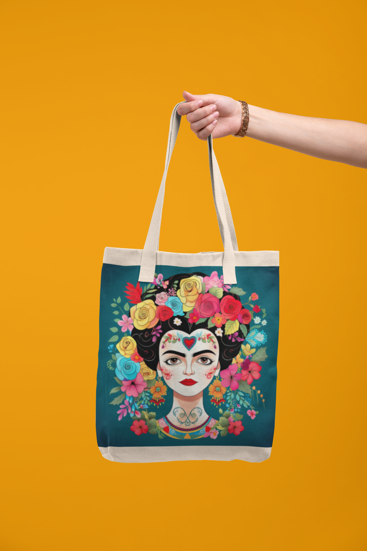 Ecobag frida caricature