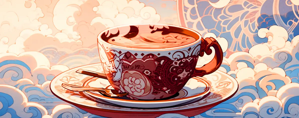 Caneca Arte Moderna: Café Abstrato em Cores Vibrantes