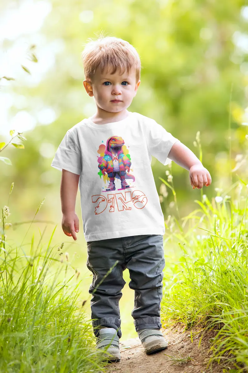 Camiseta Infantil Splash Art Dinossauros