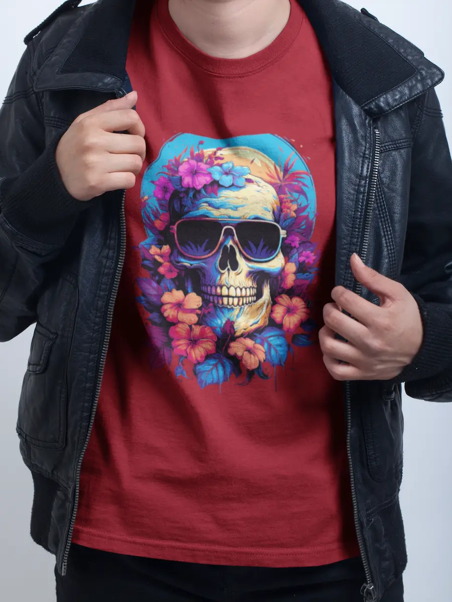 Camiseta Caveira na Vibe