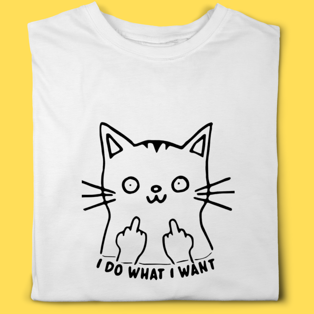 Camiseta Gato i do what i want