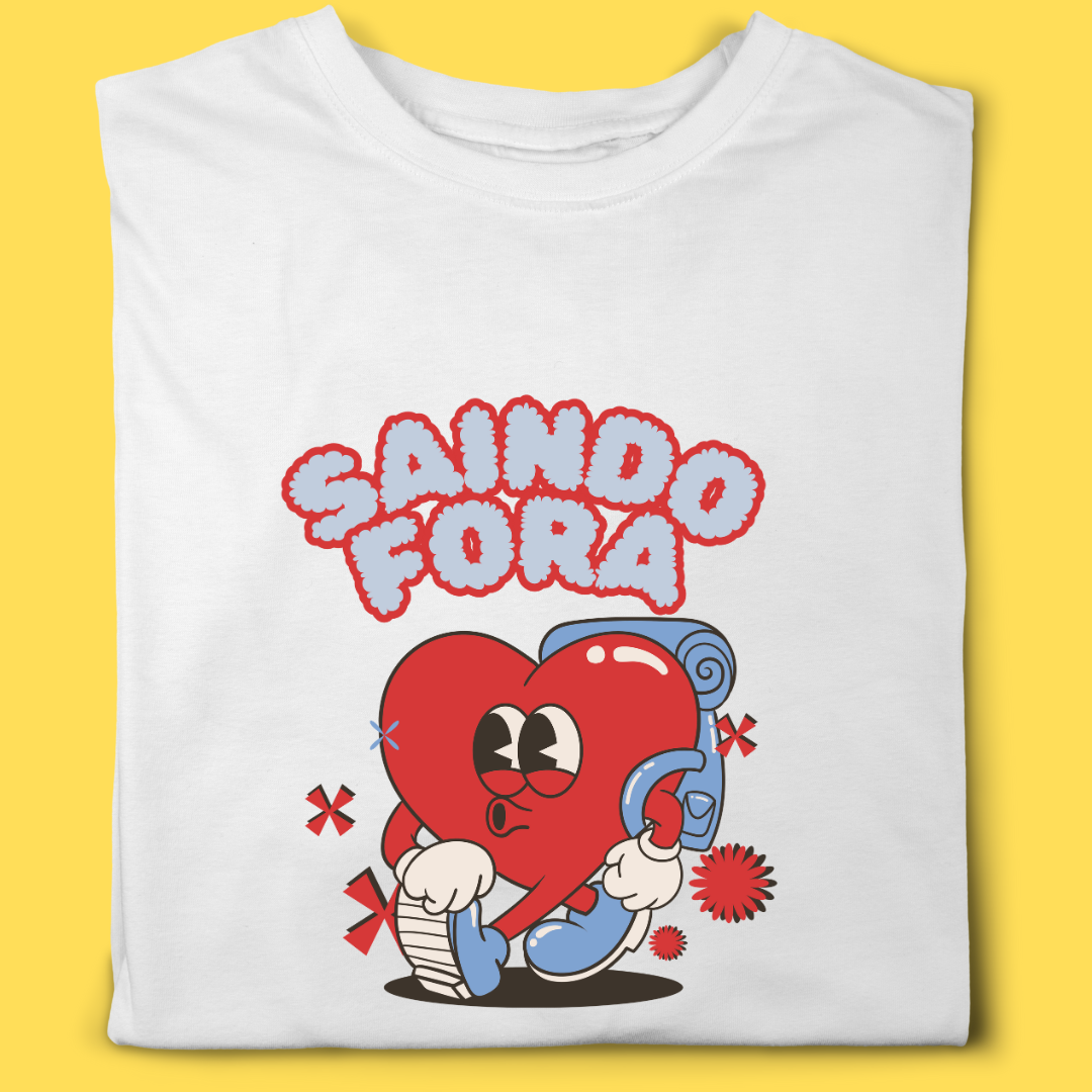 Nome do produto: Camiseta Saindo fora