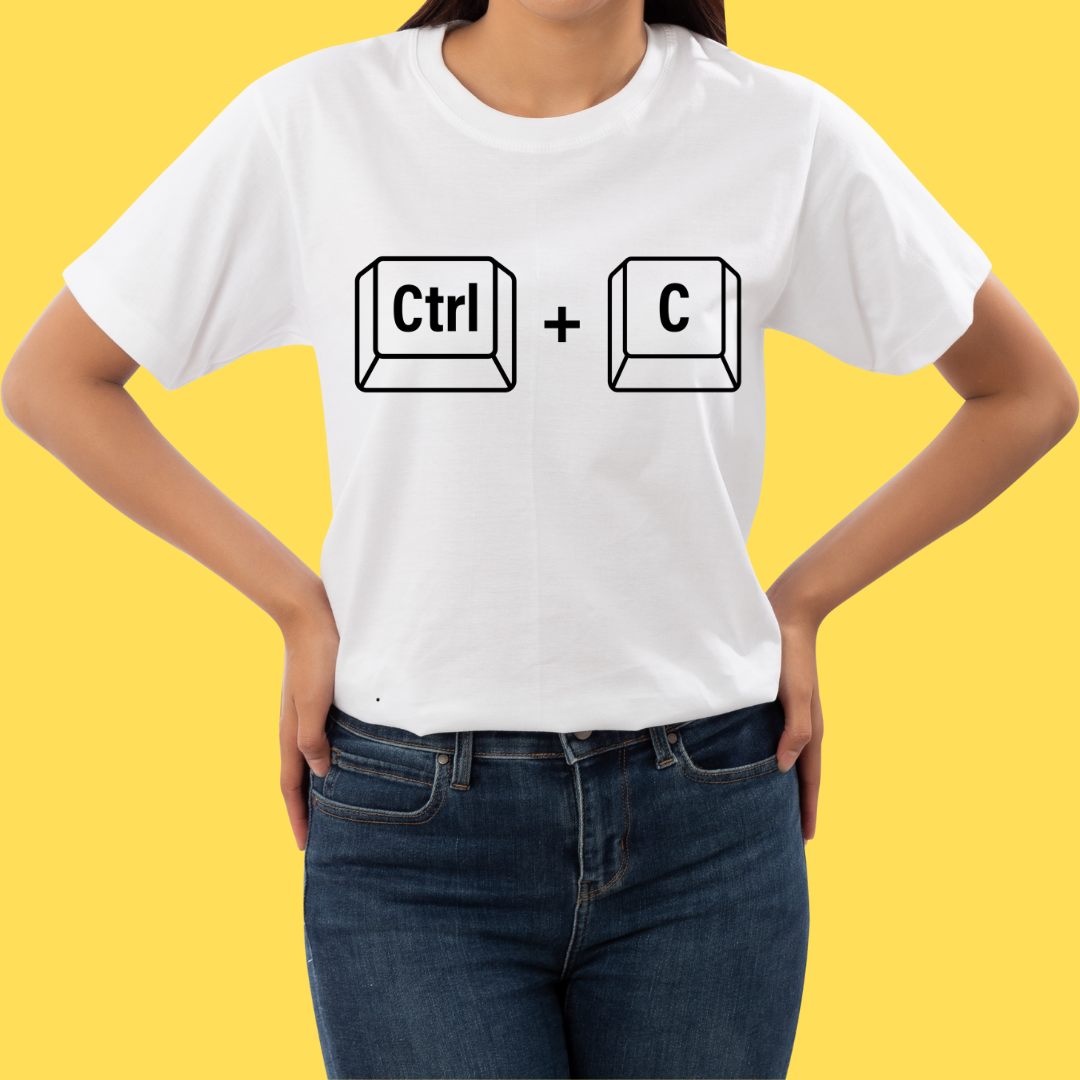 Camiseta Mãe /Pai Ctrl+C
