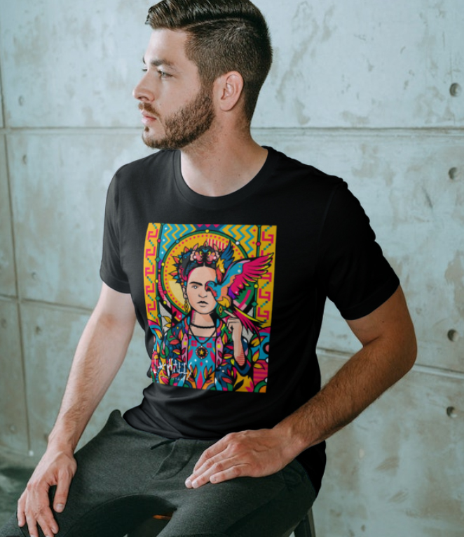 Nome do produto  FRIDA POP ART - CAMISETA QUALITY