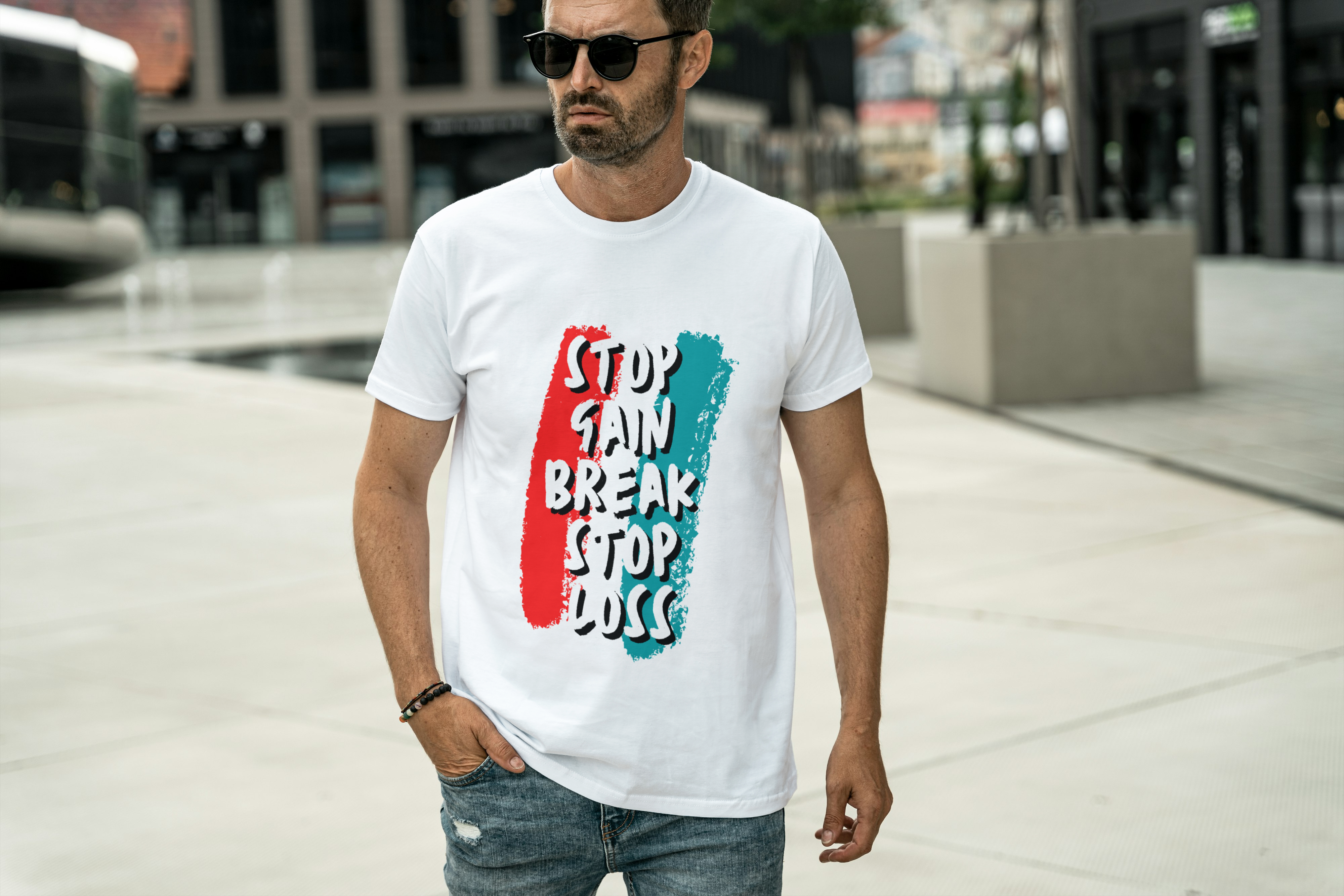 Camiseta Stop Gain. Break, Stop Loss 
