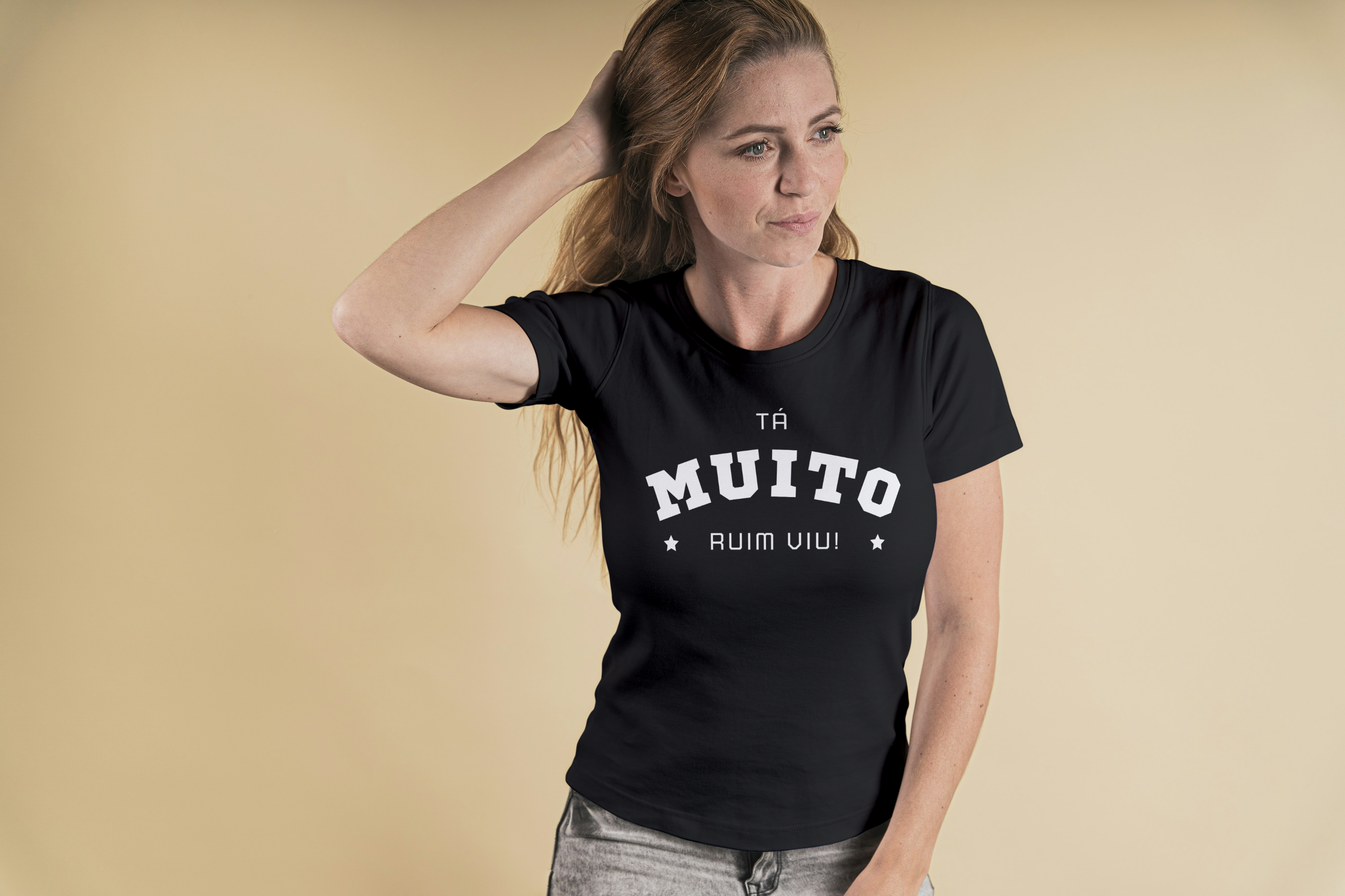 Camiseta Ta Muito Ruim Viu! - Preta ou Azul