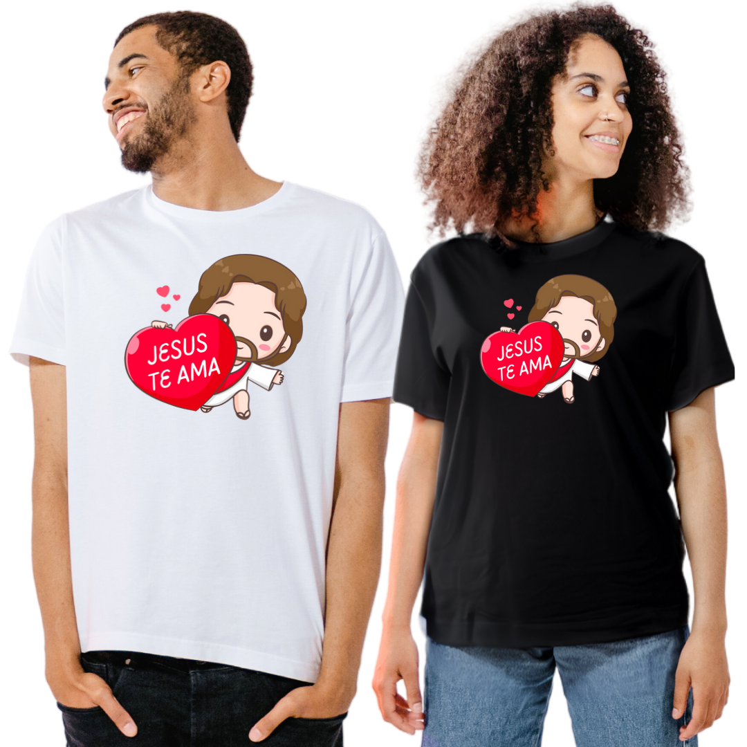 Camiseta Ilustração - Jesus Te Ama