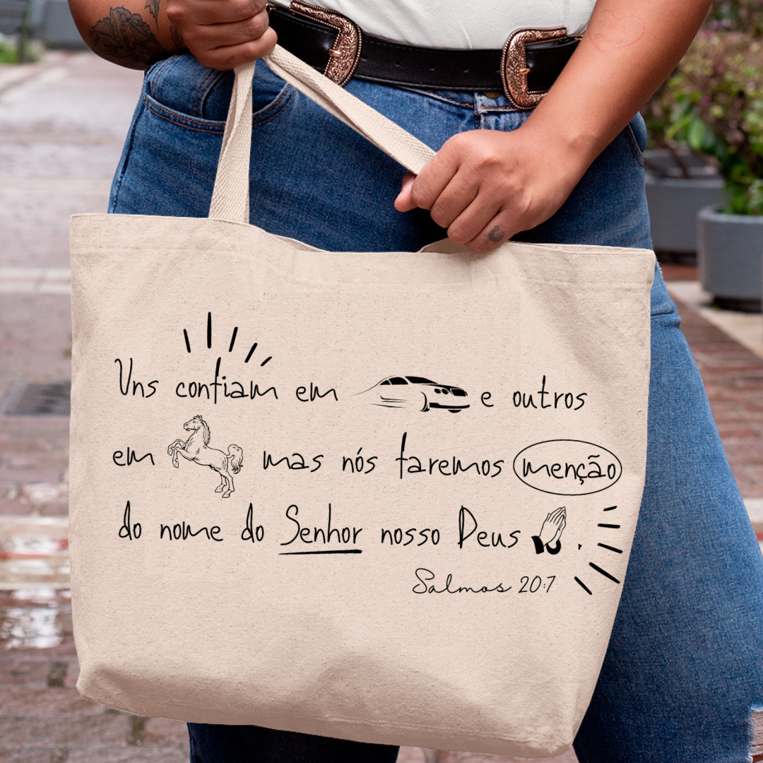 Ecobag Salmos 20:7 - Confiança no Senhor