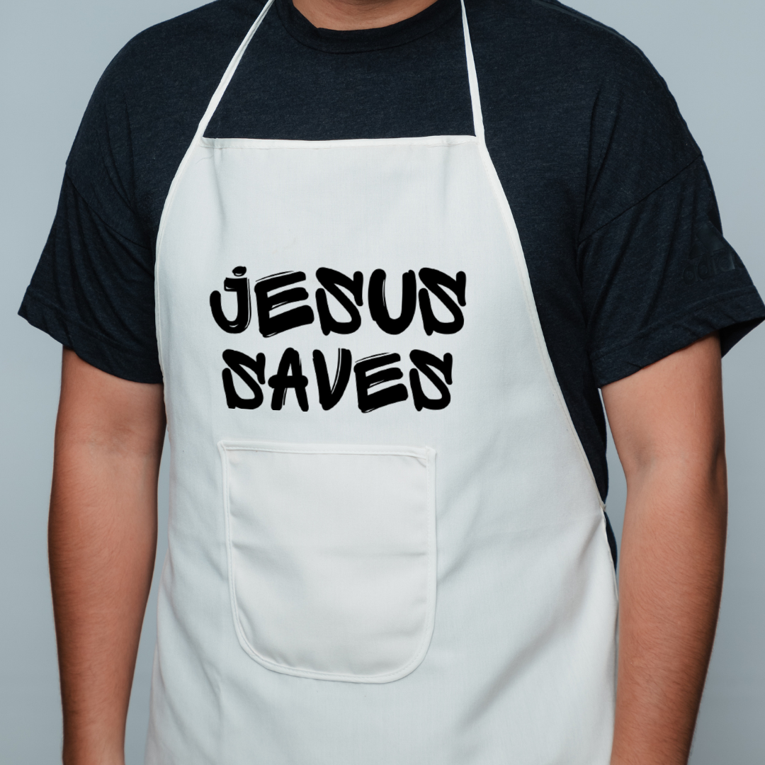 Avental Frases - Jesus Saves