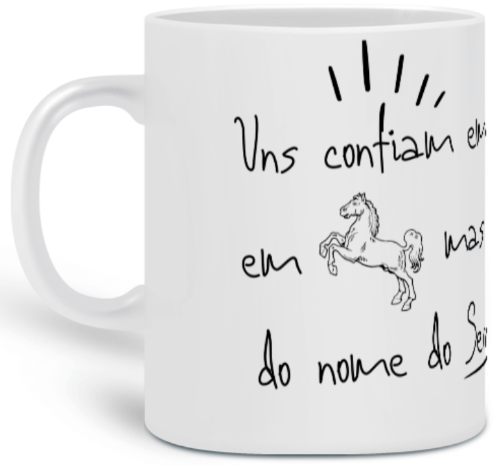 Caneca Versículo - Salmos 20:7 - Confiança no Senhor