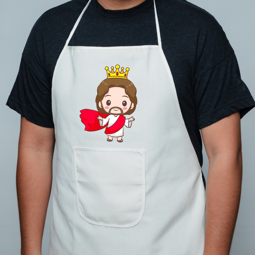 Avental Ilustração - Jesus Rei