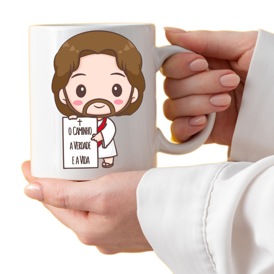 Caneca Ilustração - Caminho Verdade e Vida
