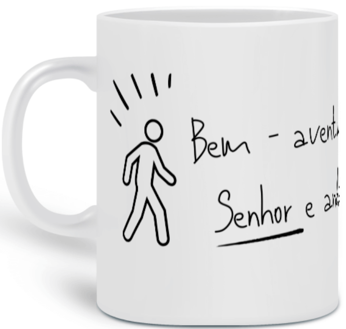 Caneca Versículo - Salmos 128 - Bem-Aventurados 