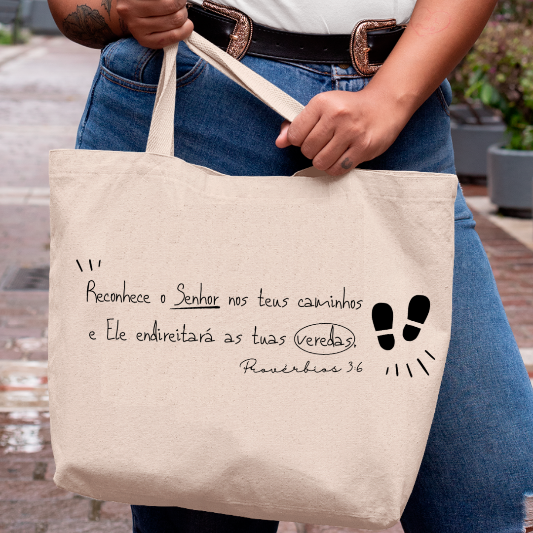 Eco Bag Versículo - Provérbios 4:23 - Caminho