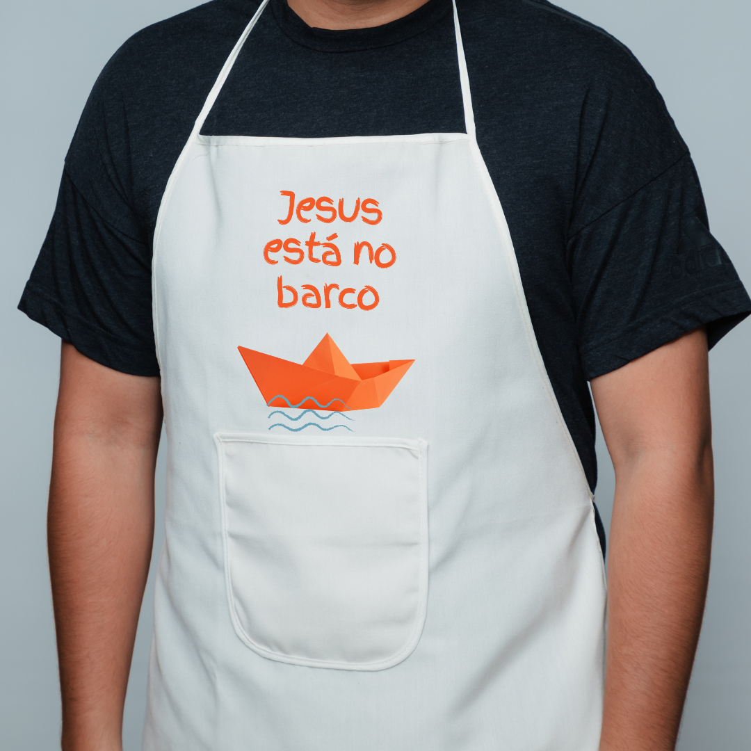 Avental Frases - Jesus Está no Barco