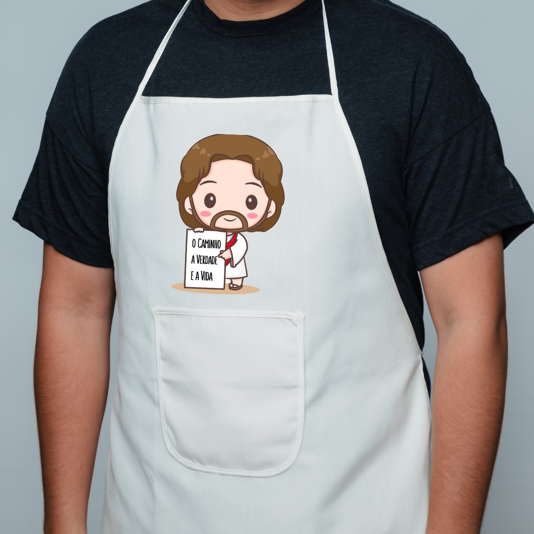 Avental Ilustração - Caminho, Verdade e Vida