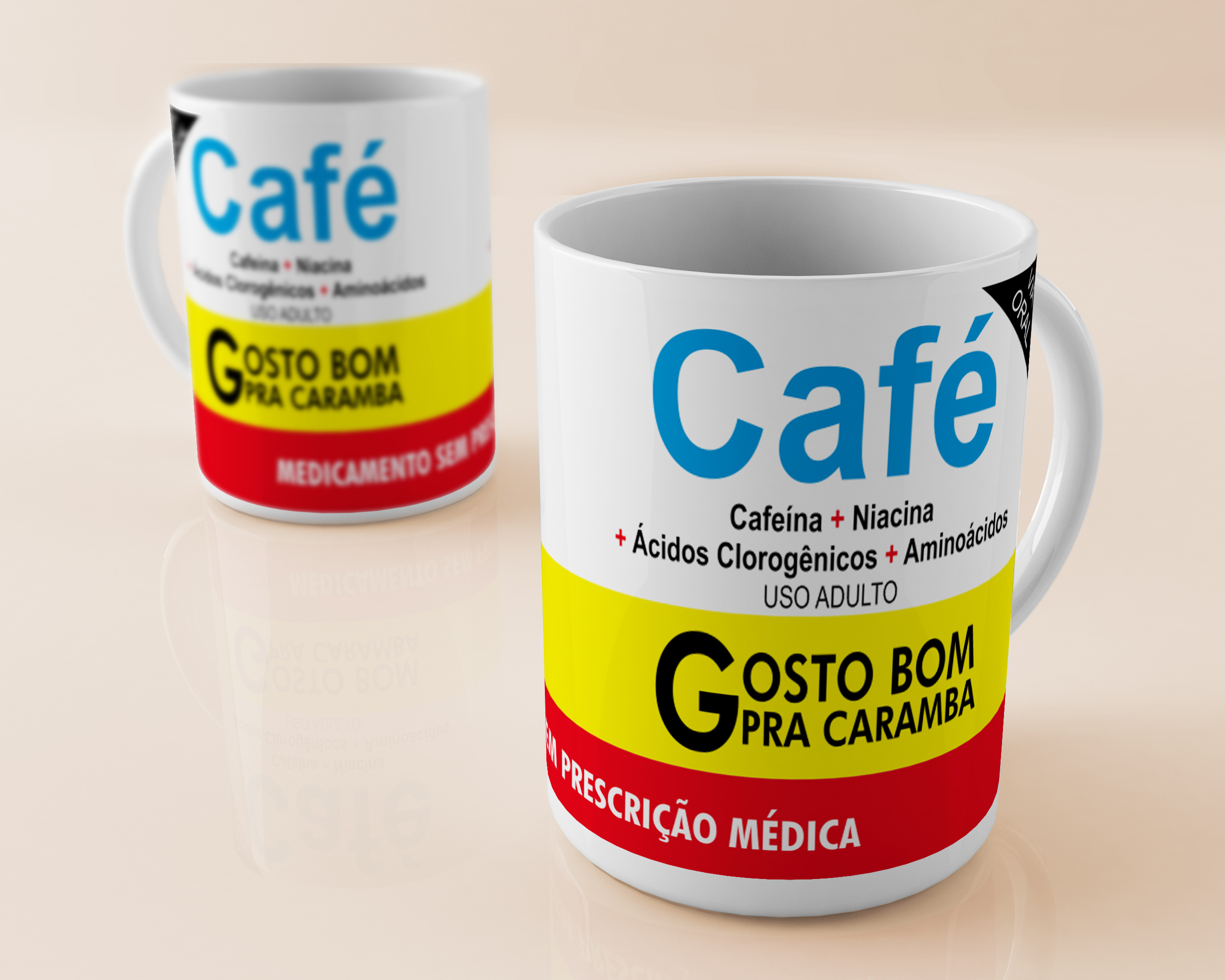 Caneca (Riso Quente e Cafeína Forte)