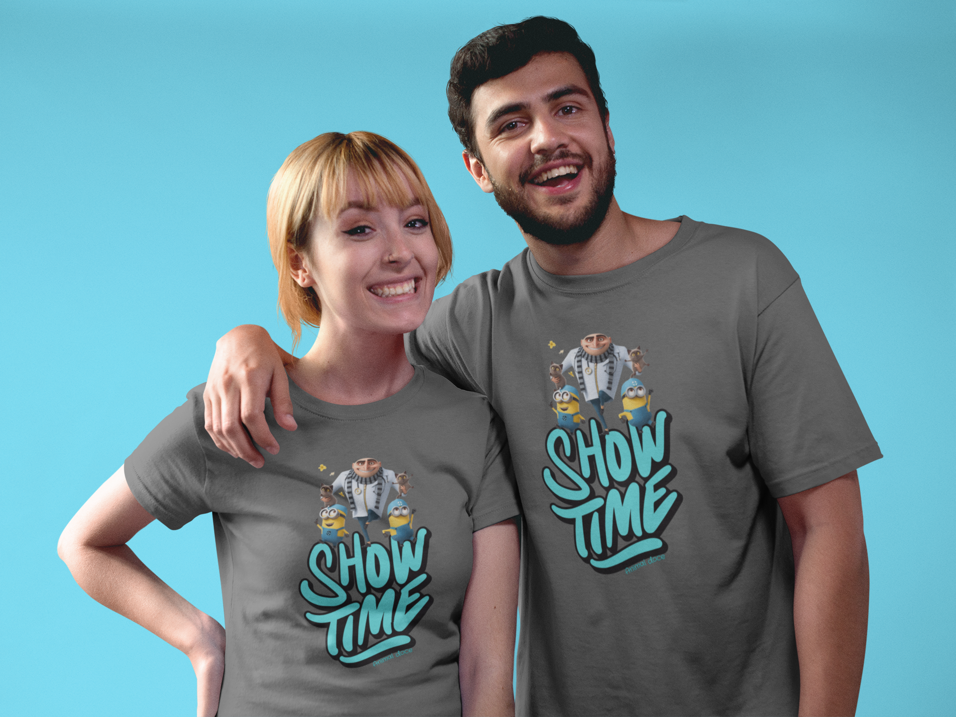 CAMISETA T-SHIRT ESTONADA, MEU MALVADO FAVORITO SHOW TIME
