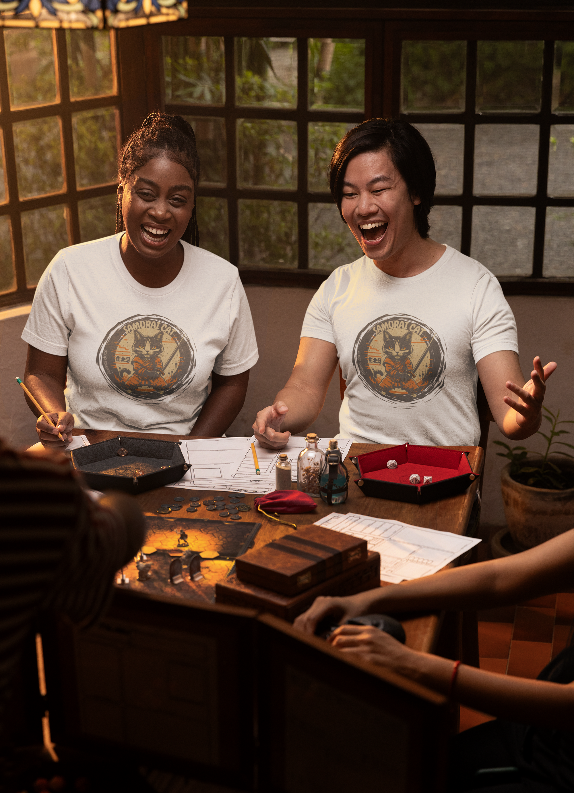 CAMISETA T-SHIRT PRIME, SAMURAI CAT