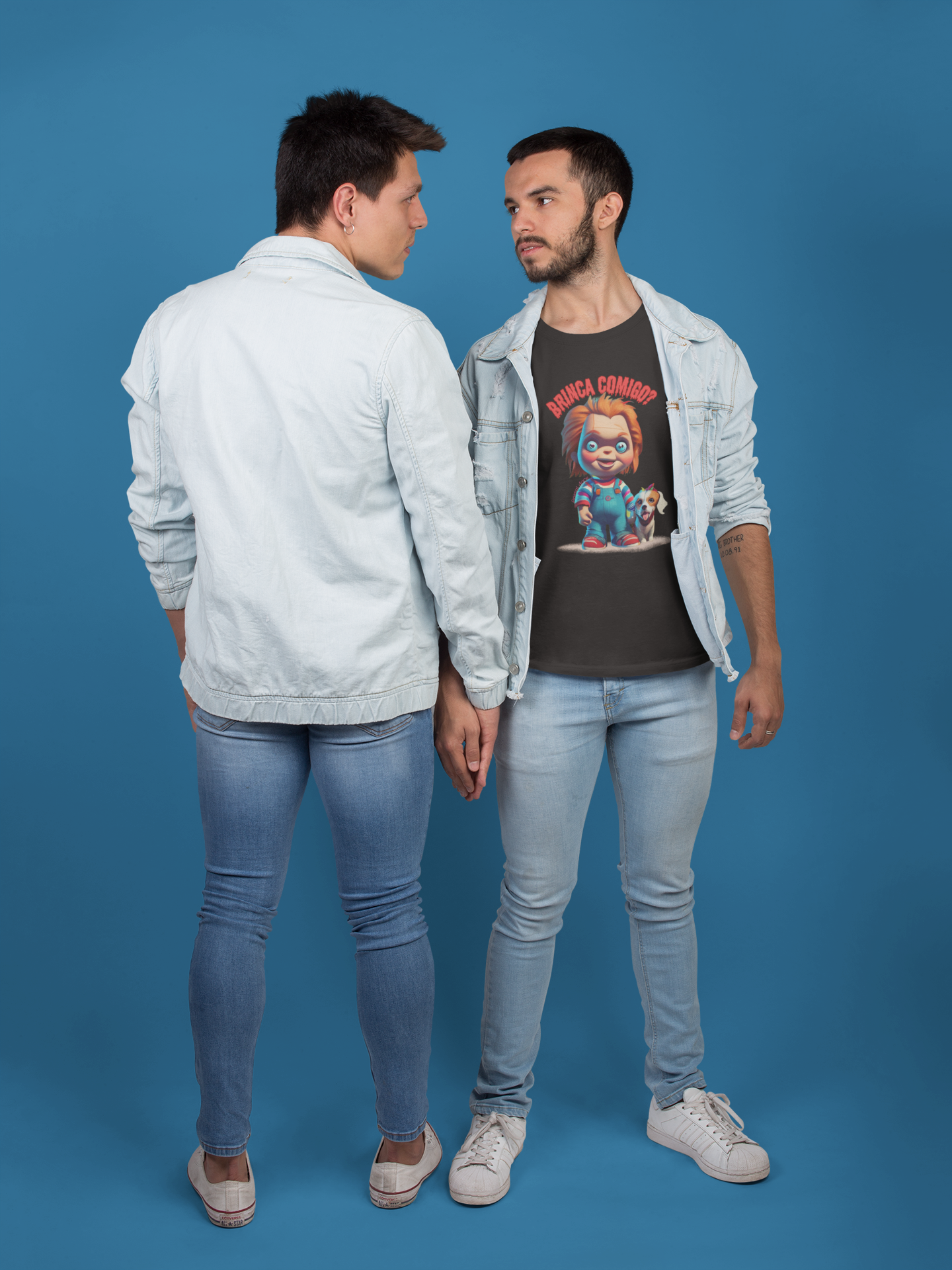 CAMISETA T-SHIRT QUALITY DOG, LINHA FILME CHUCKY BRINCA COMIGO