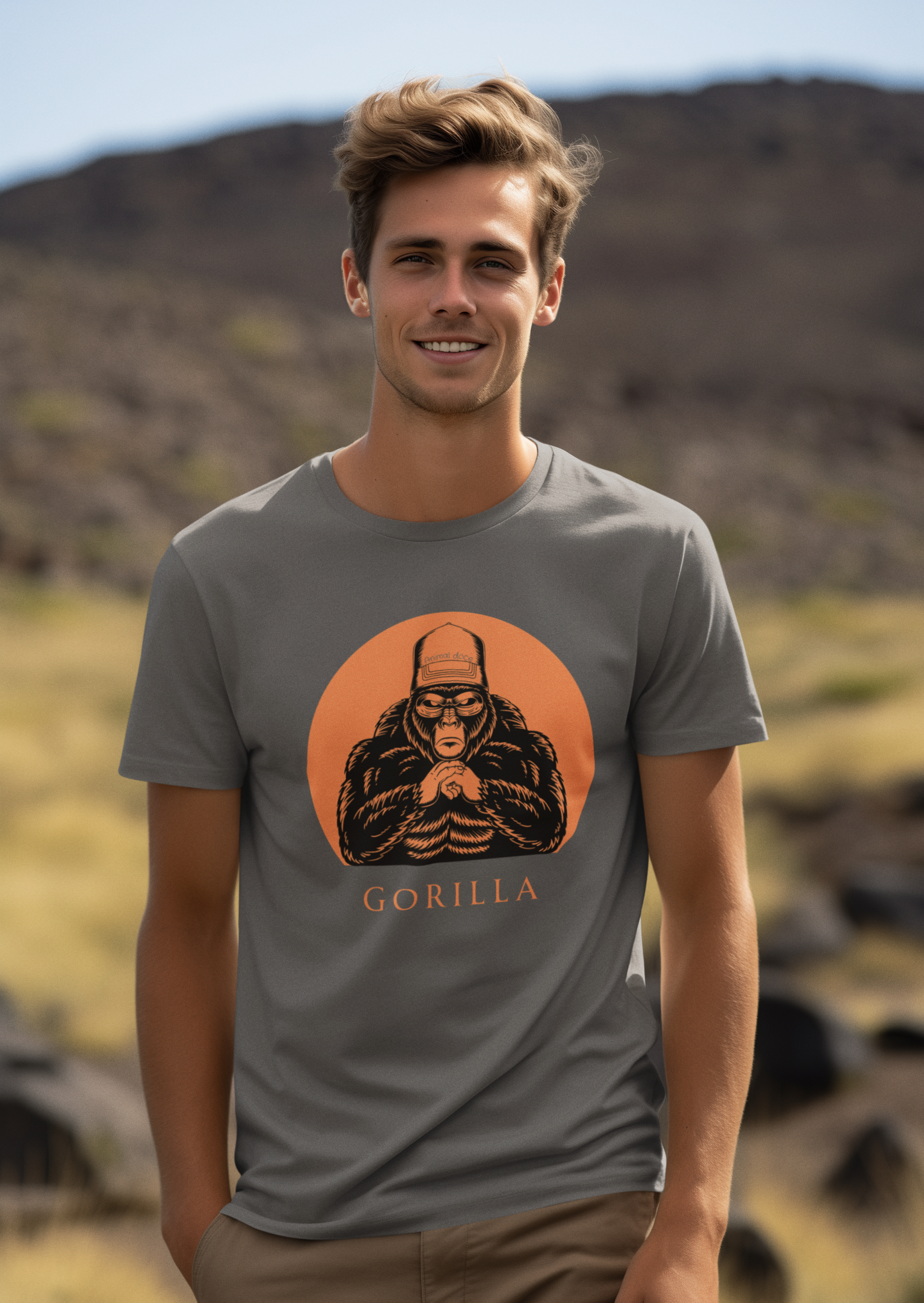 CAMISETA T-SHIRT ESTONADA, GORILLA