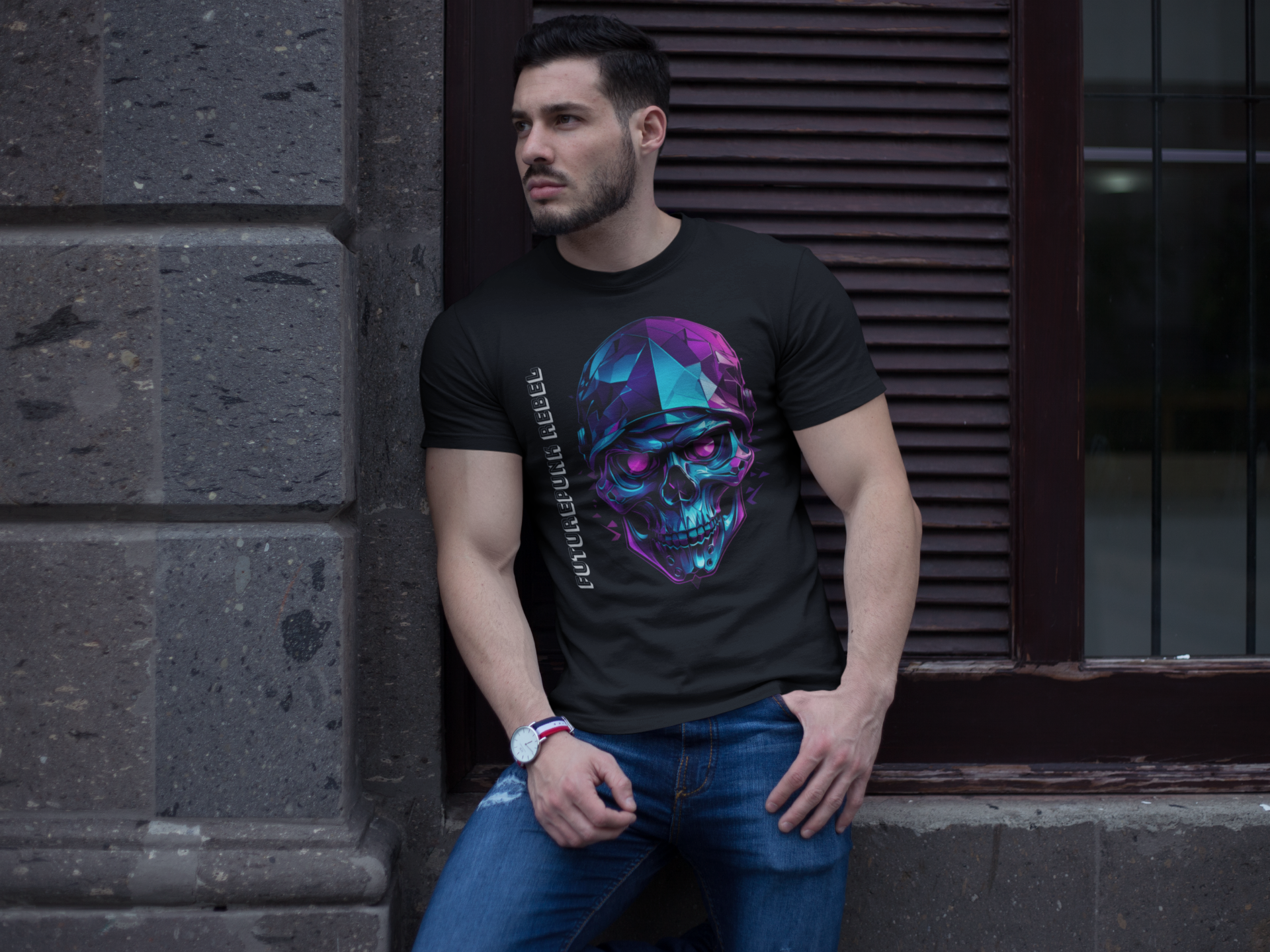 Camiseta - Skull Futurepunk 