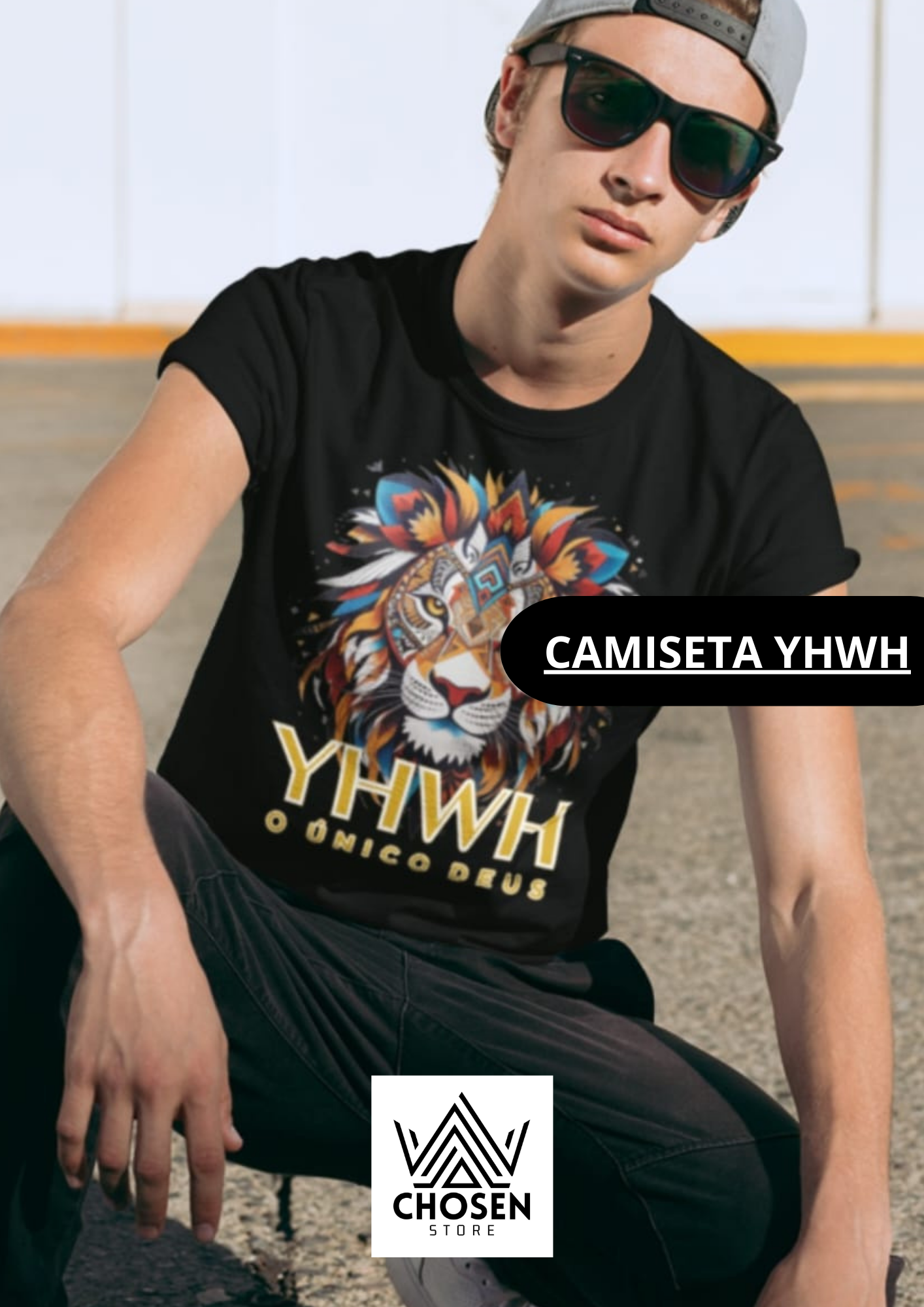 CAMISETA YHWH - O UNICO DEUS (ESCURAS)