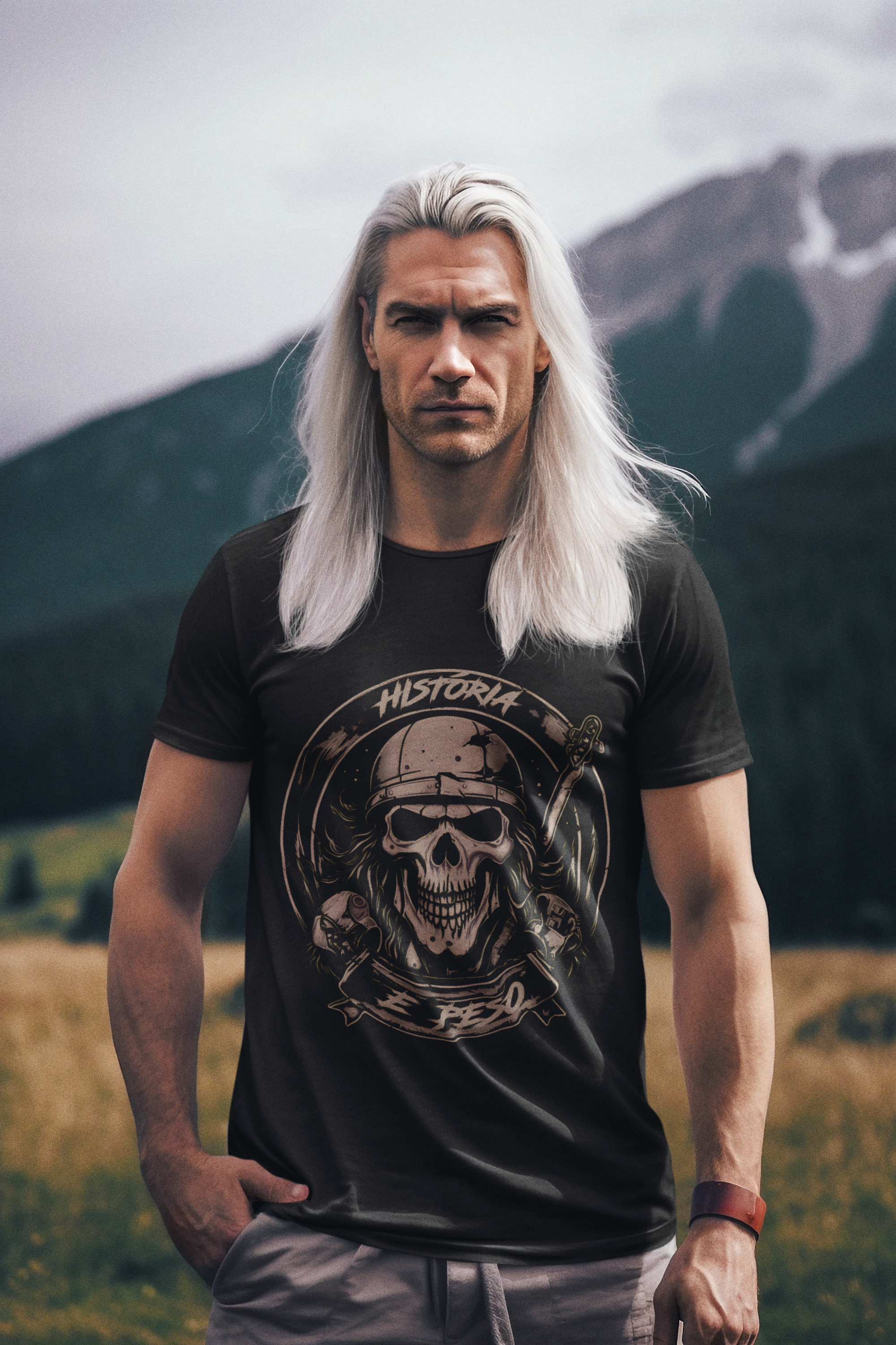 Nome do produto: Camiseta História e Peso 