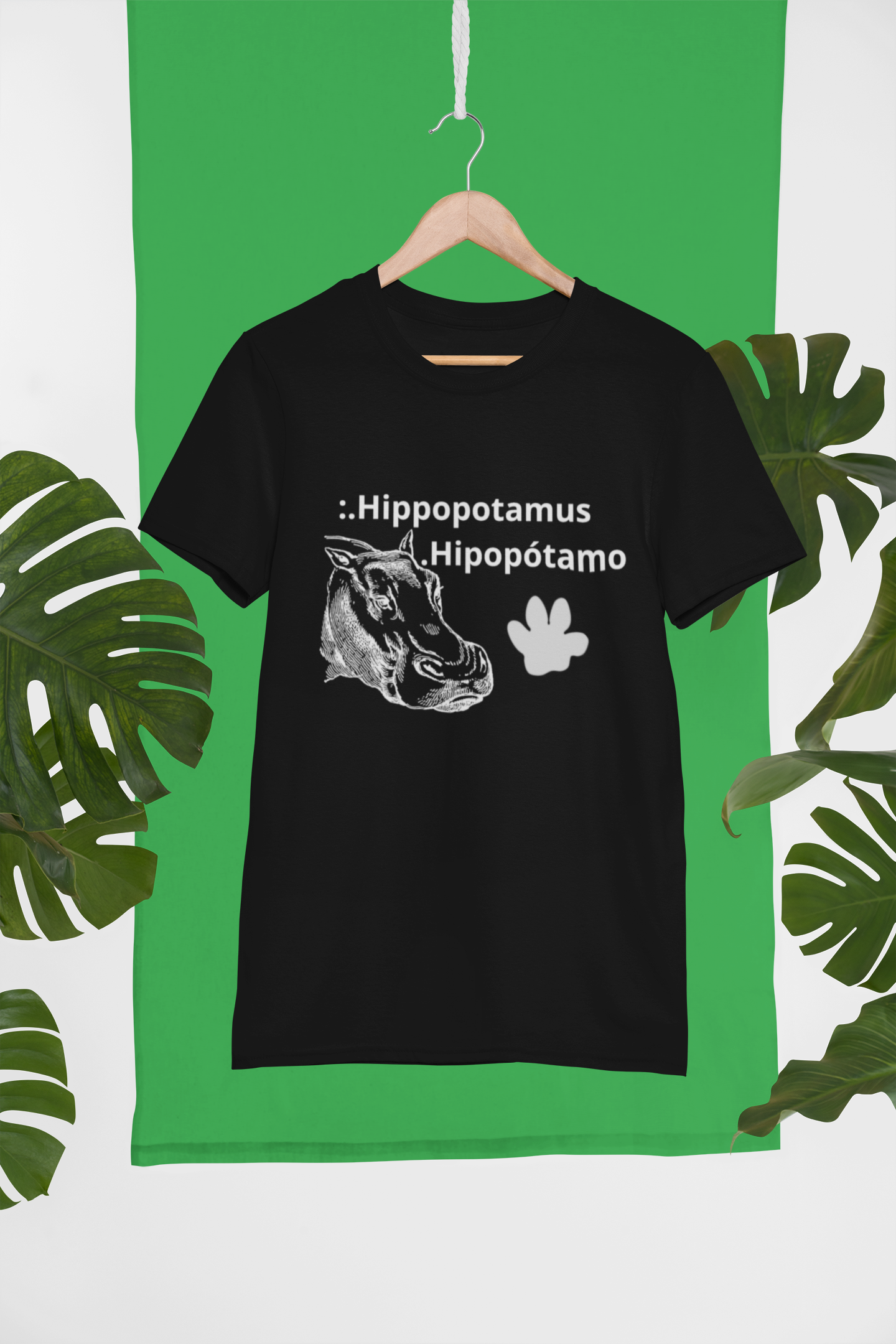 Camiseta Premium Hipopótamo