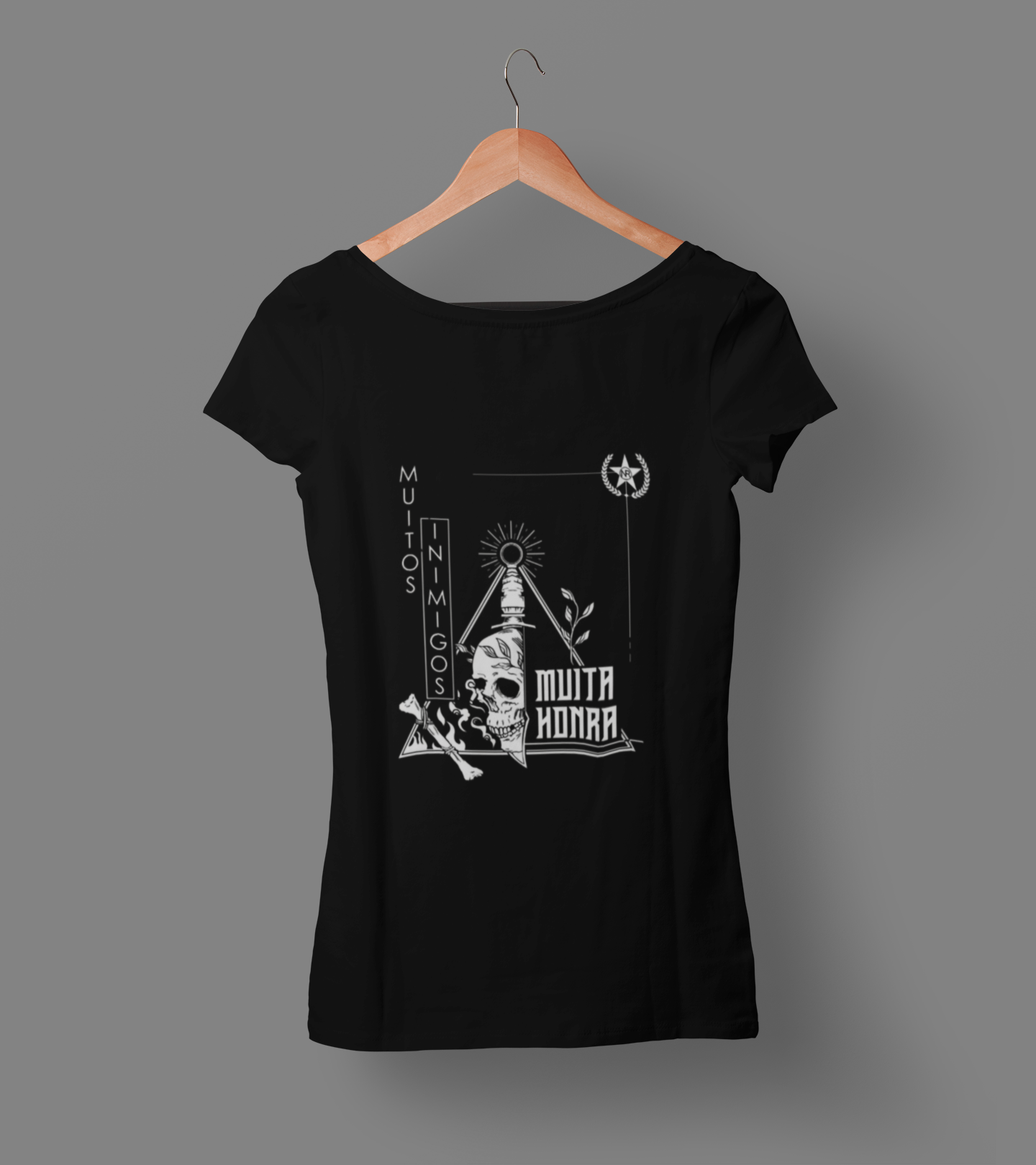 Nome do produto: Babylook Muitos inimigos, muita honra