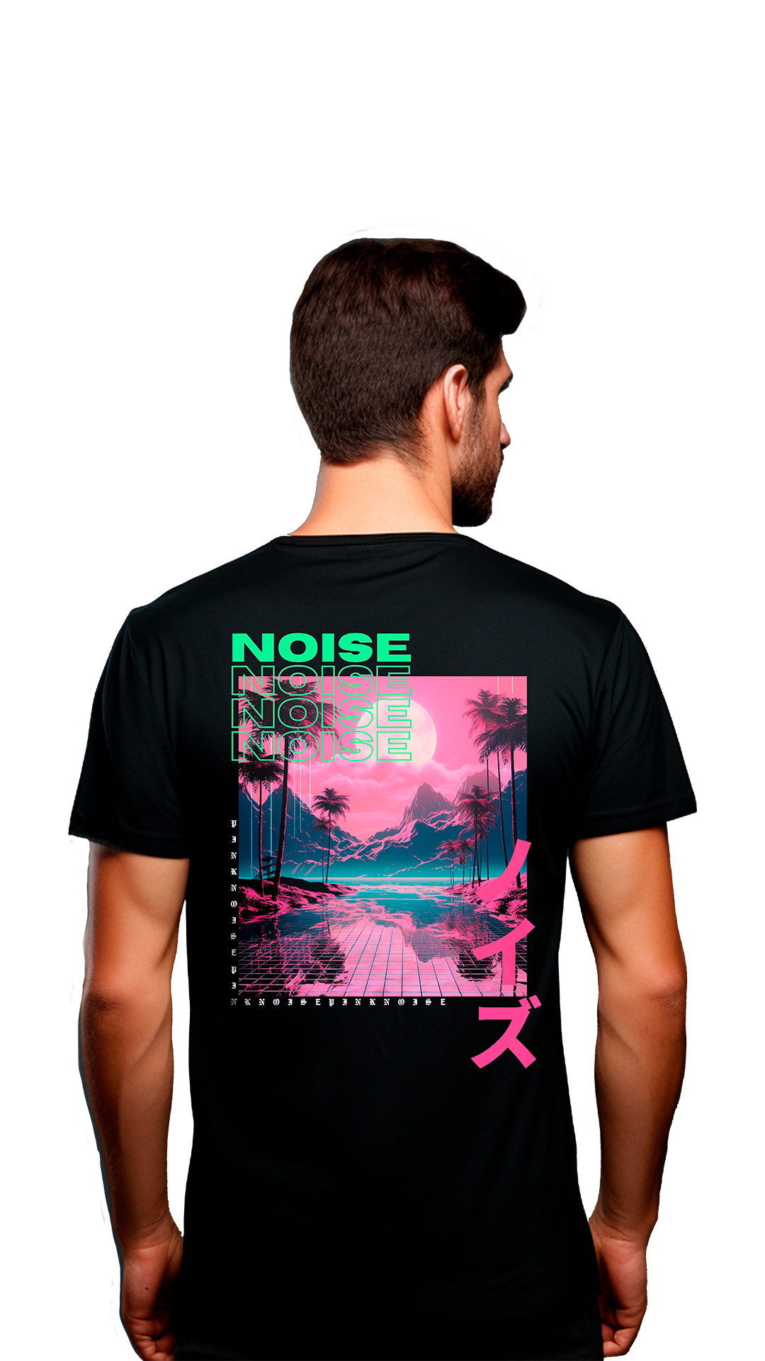 T-SHIRT SUNSET VAPORWAVE